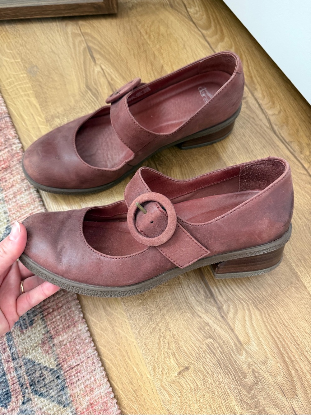 Dansko Mary Jane Block Heel Shoes Sz 40
